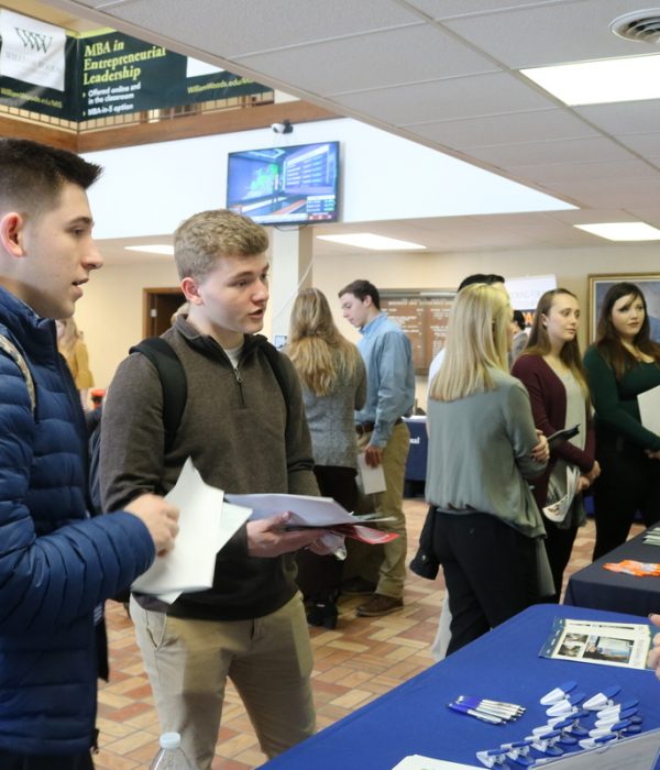 2019 Business Career Fair in Burton Lobby